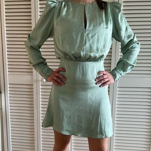 H&M Green Mini Dress